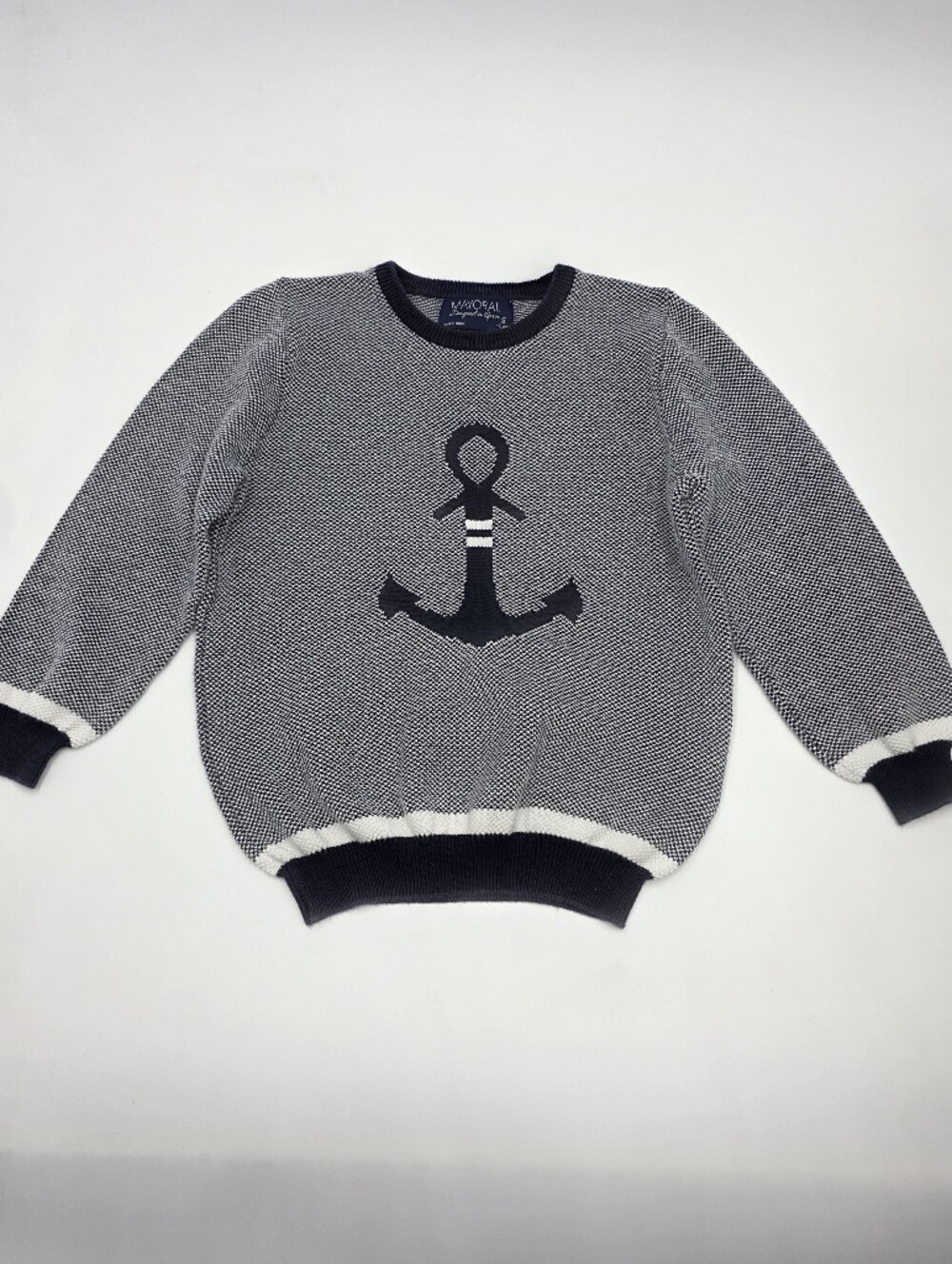 Mayoral boys' nautical anchor sweater size 5